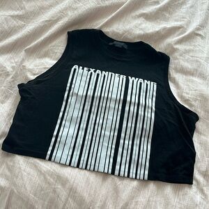 Alexander Wang Barcode Crop Top